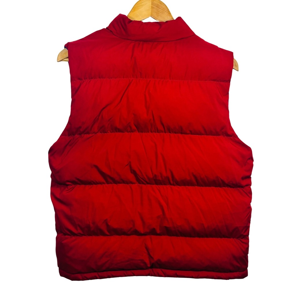 Polo Ralph Lauren‎ Reversible Puffer Vest Red Navy Blue Boys Large 14-16 Down - Picture 4 of 11